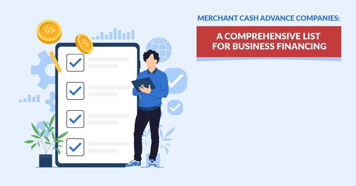 a list of merchant cash advance companies