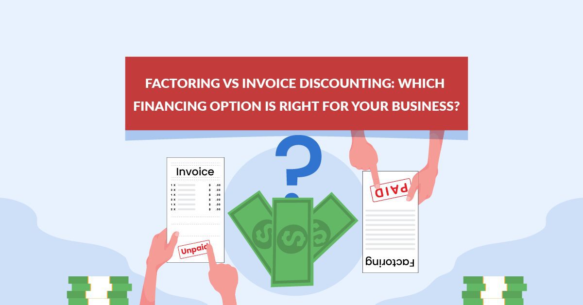 factoring and invoice discounting